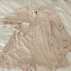 ASTR The Label nude romper sz M